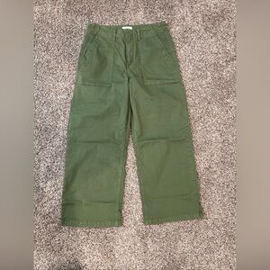 Pistola Women’s Sophia Cropped Utility Pants Basil Green 28